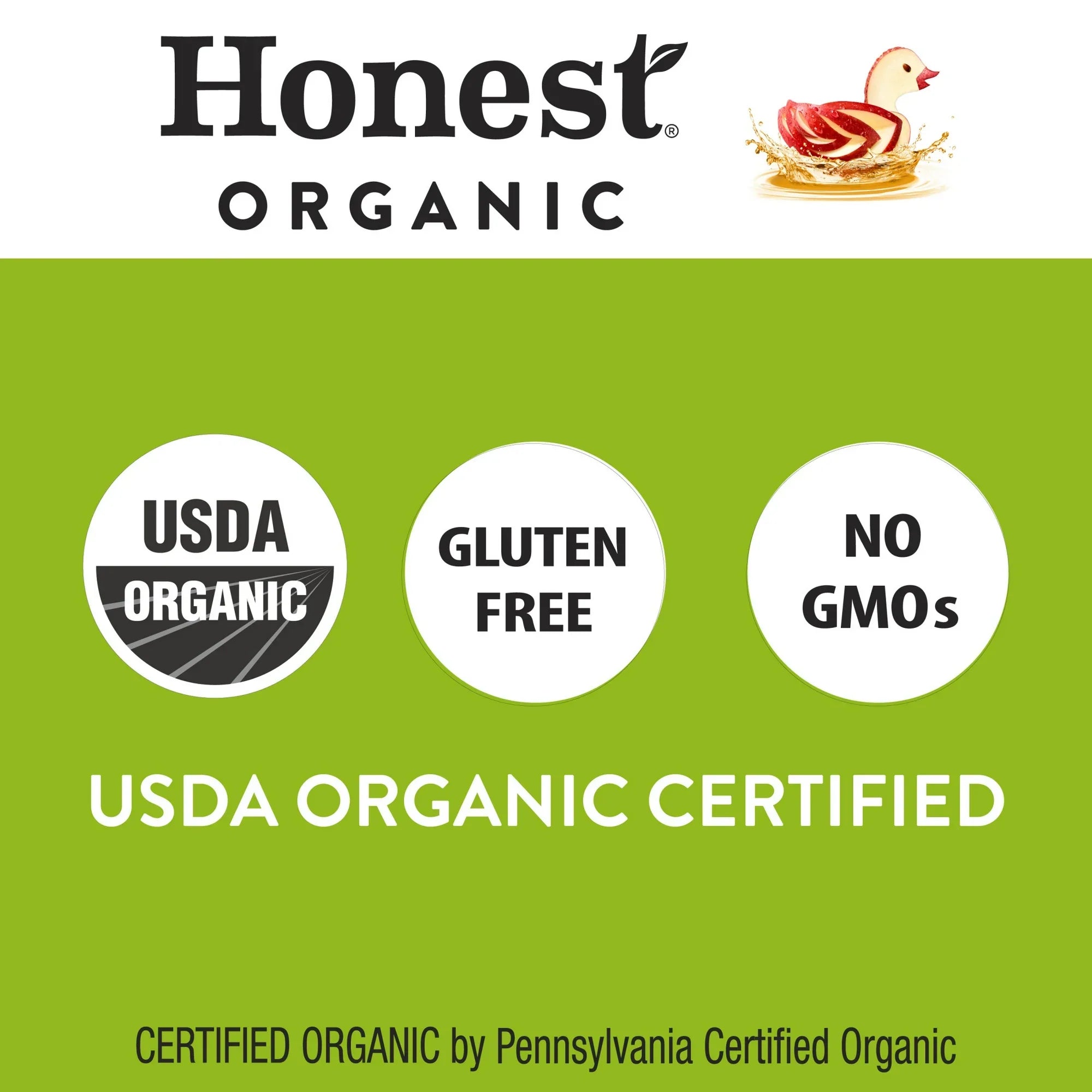 (10 pack) Honest Kids Organic Appley Ever After Fruit Juice, 6 fl oz, 8 Juice Boxes