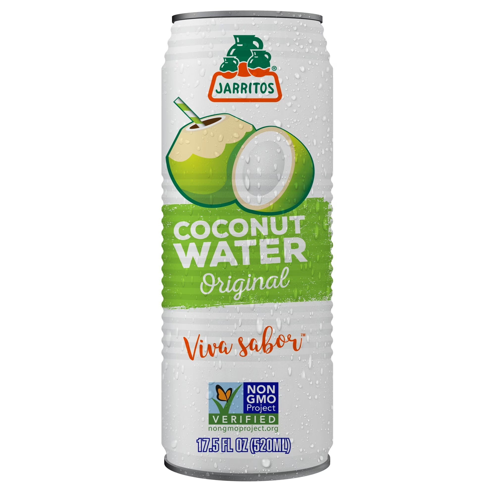 (12 pack) Jarritos Coconut Water Original, 17.5 fl oz (520 ml) Can, 1 count
