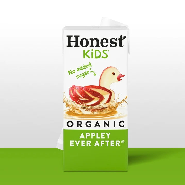 (10 pack) Honest Kids Organic Appley Ever After Fruit Juice, 6 fl oz, 8 Juice Boxes