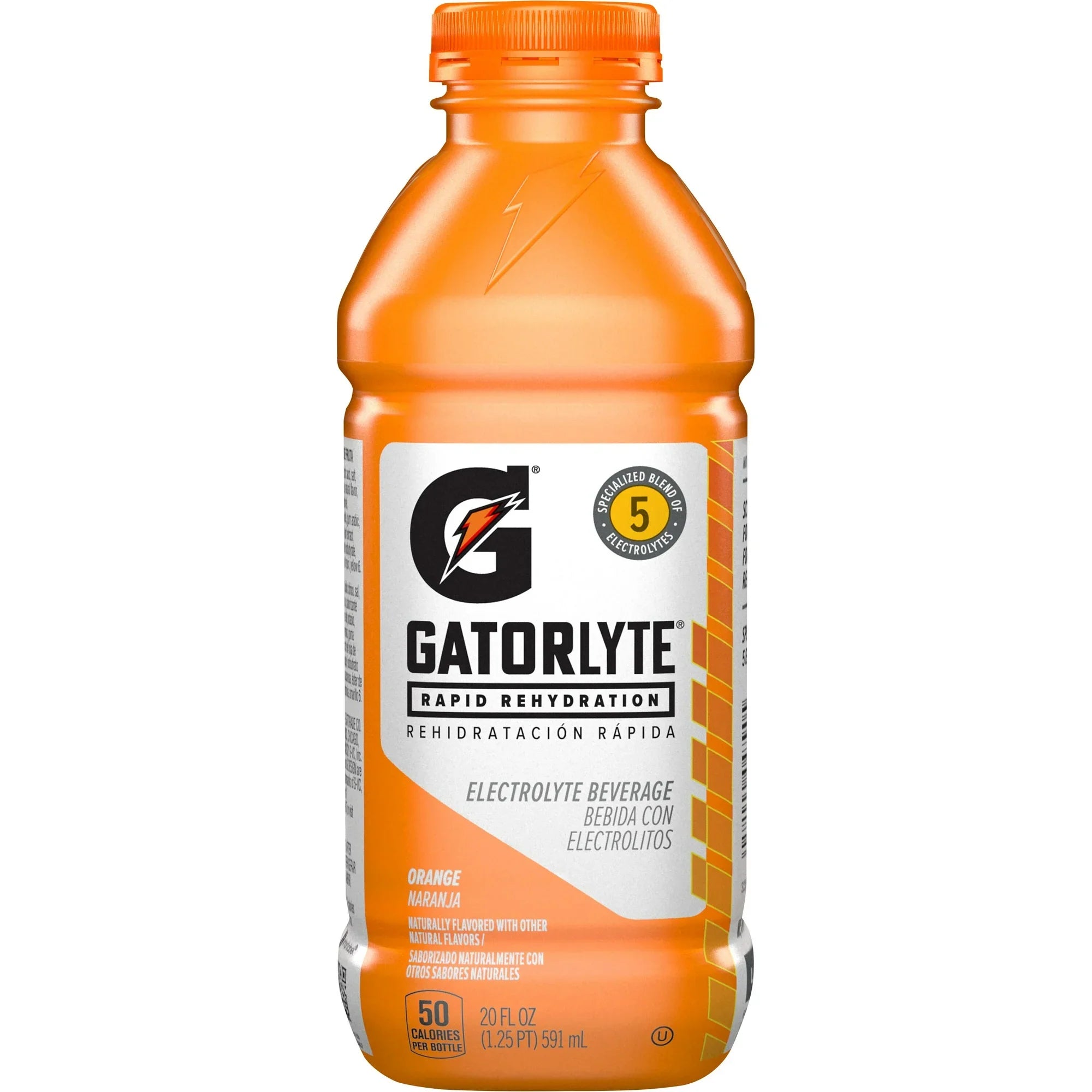 (12 pack) Gatorade Gatorlyte Rapid Rehydration Electrolyte Beverage Orange, 20 fl oz Bottle